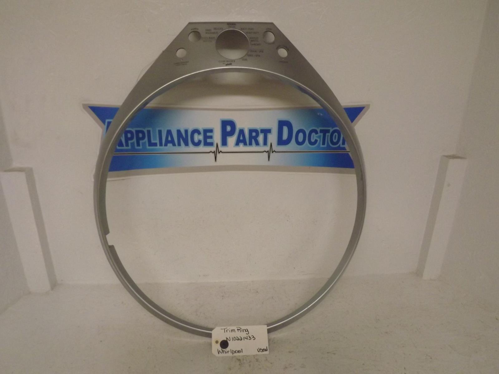 Whirlpool Washer W10221433 Trim Ring Used Whirlpool Washer W10221433 Trim Ring Used